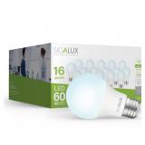 Sigalux A19 LED Light Bulb 60W Equivalent, E26 Med