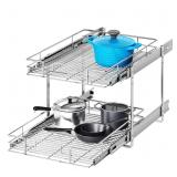 MODCART 2 Tier Individual Pull Out Cabinet Organiz