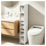 5-Tier Narrow Storage Cabinet Slim Bathroom Tall S