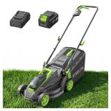 STEELITE 20V 13-Inch Cordless Electric Lawn Mower