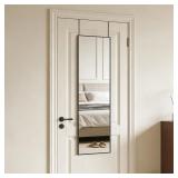 48x14 Inch Full Length Mirror Over the Door Hang o