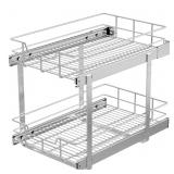 2 Tier Pull Out Cabinet Organizer 15' W X 22' D, C