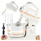 3.2QT 2-in-1 Stand Mixer, White