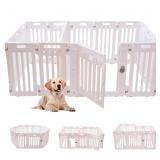 Aoole 2 Room Dog Playpen with Door,DIY Shape Combi