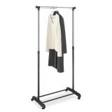 Whitmor Adjustable Garment Rack with Wheels, Rolli