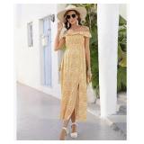 Maternity Dress Women's Off Shoulder Split A Line