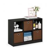 Furinno Basic 6-Cube Book Shelf with Open Shelf, 3