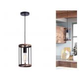 1 -Light Black Modern/contemporary Metal Drum Mini