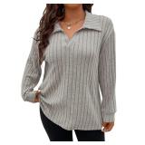 3X -  Plus Size Clothes for Women Sexy Lapel V N