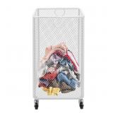 2 pack Rolling Laundry Basket on 4 Wheels, For