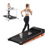 TREAFLOW Walking Pad with Incline, Under Desk Trea