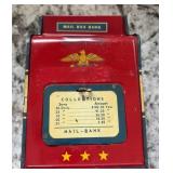 NICE THE, OHIO ART METAL MAILBOX BANK