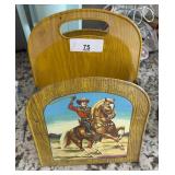 Litho Tin Western Theme Comic Book Coral / SHIPS