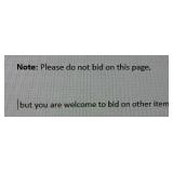 DO NOT BID ON THIS LOT / MORE LOTS COMING WILL ADD