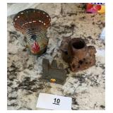 ASSORTED LOT / 1966 CANDLE / FIGURINE / TEXAS