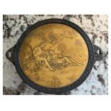 Antique RARE Etched Trinket Box Victorian Ormolu