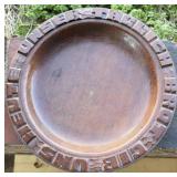 11' RARE GERMAN BREAD PLATE W/ INSCRIPTION