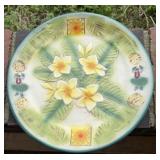 10' KANI OF HAWAII MAJOLICA PLATE IN KONA