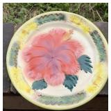 10' KANI OF HAWAII MAJOLICA PLATE / ships