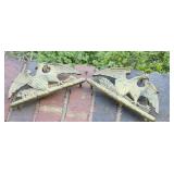 1952 TRIVETS SPREAD EAGLE VIRGINIA METALCRAFTERS