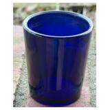 2.5' VINTAGE COBALT BLUE REX CONTAINER / ships