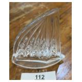 5.5"  WATERFORD CRYSTAL SAILBOAT PAPERWEIGHT