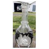 11'  VINTAGE HAND BLOWN 4 CHAMBER DECANTER