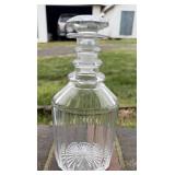 9' GEORGIAN OR REGENCY GLASS DECANTER /ships