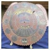 8' x 8' VINTAGE BRASS PERPETUAL CALENDAR