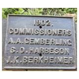 10'x8 RARE 1902 CAST IRON HEAVY PLAQUE /Ships