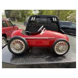 AMERICAN RETRO RED RACER PEDAL CAR / RARE