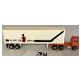 INTERSTATE SYSTEM SEMI TRUCK TRAILER TOY