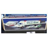 1998 HESS TOY TRUCK AND TWO RACERS / SHIPS