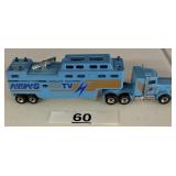 VINTAGE DIE CAST SEMI TRACTOR TRAILER NEWS TV