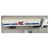 KMART TRACTOR TRAILER DIECAST BANK 1990's