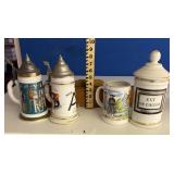 4 Antiques / EXT DE CHICOR / STEINS / APOTHECARY