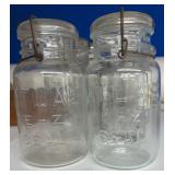 6 ATLAS E-Z SEAL JARS WIRE BALE CLOSURE / ships
