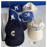 5 MAIDEN HIGH SCHOOL SPORTS CAPS / Ships