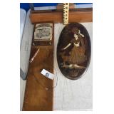Baker Brothers Grocers Wall Holder / Inlaid Wood