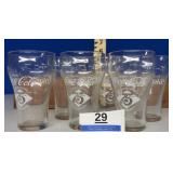 6 COCA COLA 75TH ANNIVERSARY GLASSES / ships