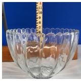SCALLOPED RIM VERTICAL OPTIC PANELS BOWL