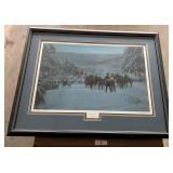 38"X30" FRAMED CIVIL WAR PRINT / NO SHIP