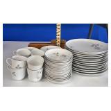 White China Dinnerware Set  / MO SHIPPING