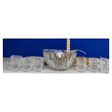 VINTAGE PRESSED PUNCH BOWL / NO SHIP