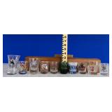 Lot of 10 Souvenir & Novelty Shot Glasses
