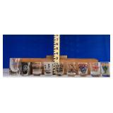 Lot of 9 Assorted Souvenir Shot Glasses / Ships