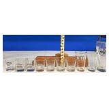 Lot of 9 Advertising Drinking Glasses Jack Daniels