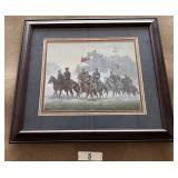 20"x17" FRAMED CIVIL WAR PRINT / NO SHIP