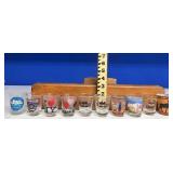 Lot of 10 Souvenir & Promotional Shot Glasses