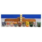 Lot of 10 Assorted  & Novelty Shot Glasses